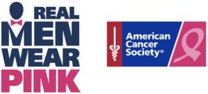 Real Men Wear Pink logo with American Cancer Society logo